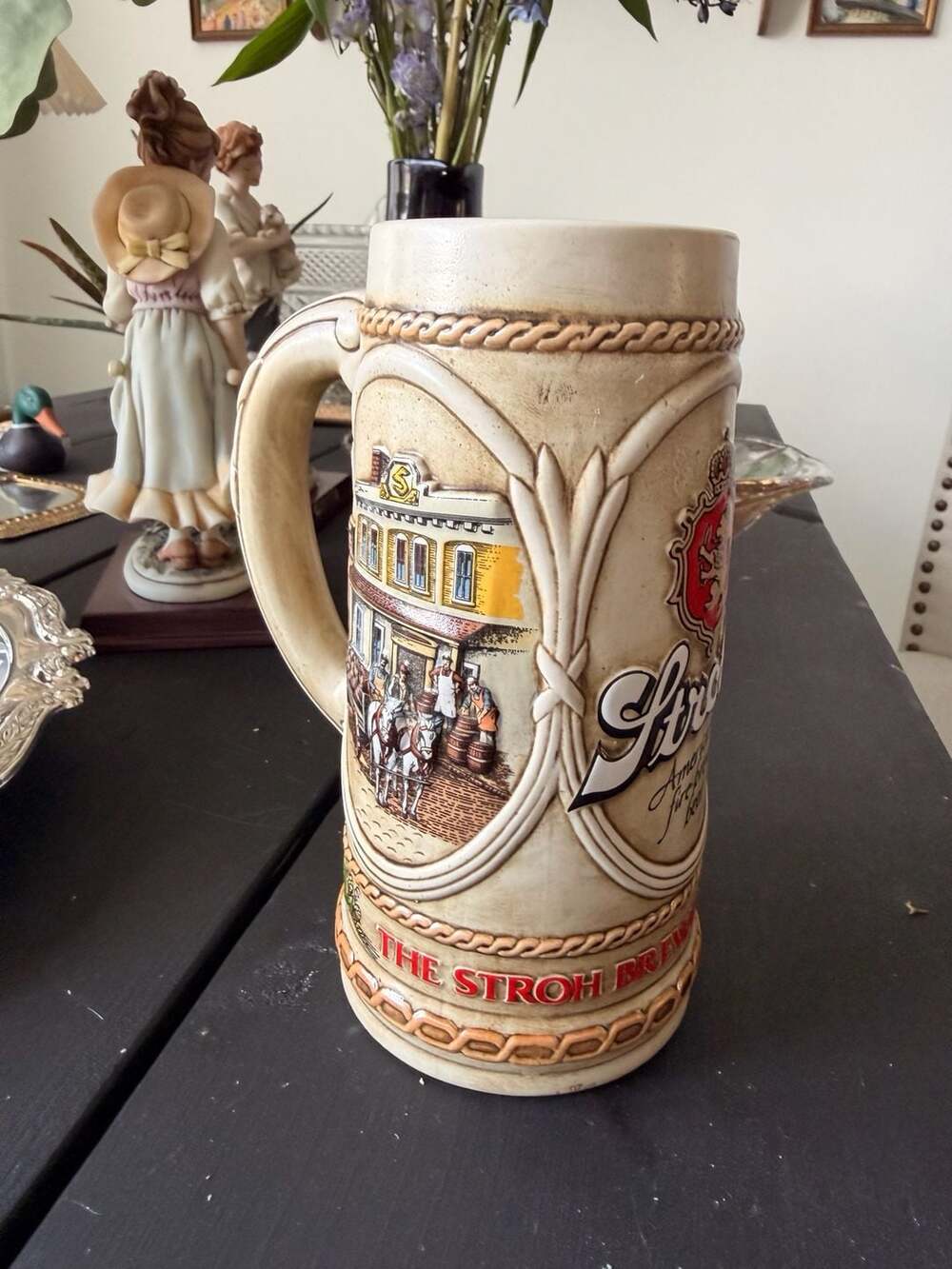 Vintage Stroh's 200 Year Brewing Heritage Beer Stein Ceramarte Brazil
